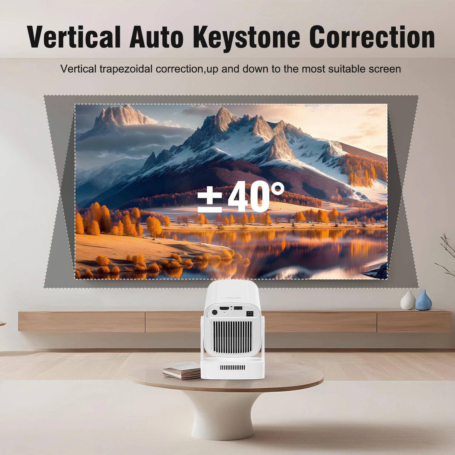 Magcubic HY310 Mini Projector for Outdoor Movies Auto Focus 1080P 330ANSI Android 11 WiFi6 BT5.4 4K with Air Mouse Voice Remote Magcubic HY310 Mini Projector for Outdoor Movies Auto Focus 1080P 330ANSI Android 11 WiFi6 BT5.4 4K with Air Mouse Voice Remote