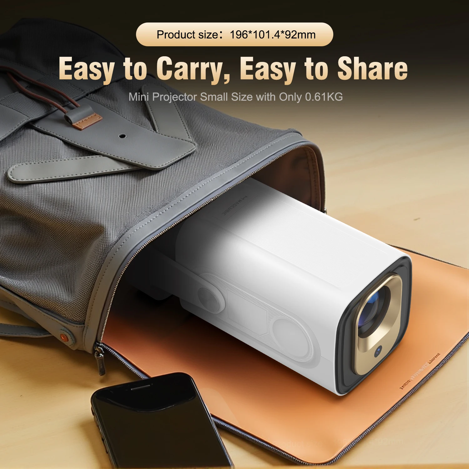 Magcubic HY310 Mini Projector for Outdoor Movies Auto Focus 1080P 330ANSI Android 11 WiFi6 BT5.4 4K with Air Mouse Voice Remote Magcubic HY310 Mini Projector for Outdoor Movies Auto Focus 1080P 330ANSI Android 11 WiFi6 BT5.4 4K with Air Mouse Voice Remote