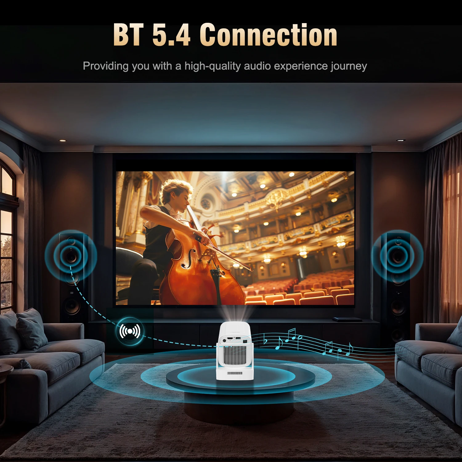 Magcubic HY310 Mini Projector for Outdoor Movies Auto Focus 1080P 330ANSI Android 11 WiFi6 BT5.4 4K with Air Mouse Voice Remote Magcubic HY310 Mini Projector for Outdoor Movies Auto Focus 1080P 330ANSI Android 11 WiFi6 BT5.4 4K with Air Mouse Voice Remote